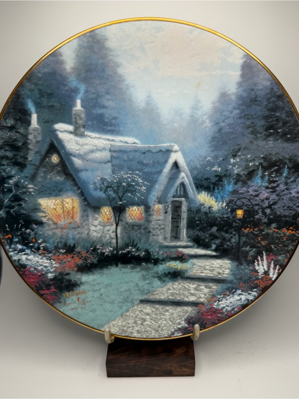 Thomas Kinkade “Cedar Nook Cottage” Collector Plate